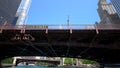 State Street Bridge over Chicago River - CHICAGO. UNITED STATES - JUNE 11, 2019 Royalty Free Stock Photo