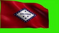 State of The United States of America, USA state, Flag of Arkansas, AR, Little Rock, June 15 1836 - LOOP