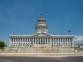 State of Utah Capitol hill complex in Salt Lake City, historic exterior rotunda dome interior, house, senate and soupreme court Royalty Free Stock Photo