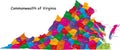 State of Virginia Royalty Free Stock Photo