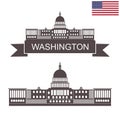 State of Washington. United States Capitol Building, Washington Royalty Free Stock Photo