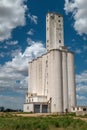 Stately Grain Towers in the American Prairie Royalty Free Stock Photo