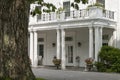 Stately mansion entrance