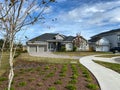 A stately residential home in a residential neighborhood