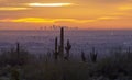 Phoenix Skyline at Sunrise Royalty Free Stock Photo