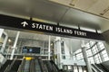 The Staten Island Ferry building, in Lower Manhattan, in New York, NY Royalty Free Stock Photo