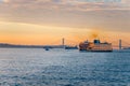 Staten Island Ferry at Dawn Royalty Free Stock Photo