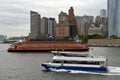 Staten Island and NY Waterway Ferry, New York city Royalty Free Stock Photo