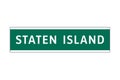 Staten island sign in New York city