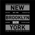 Nnew york city typography for tee t-shirt design Royalty Free Stock Photo