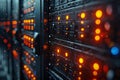 Stateoftheart server room with advanced technology for secure and efficient data processing Royalty Free Stock Photo