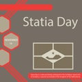 Statia Day. Royalty Free Stock Photo