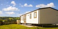 Static caravan holiday homes at a U. K. holiday park Royalty Free Stock Photo