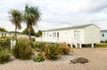 Static caravan Holiday Park Wales G.B Royalty Free Stock Photo