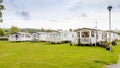 Static caravan Holiday Park Wales G.B Royalty Free Stock Photo