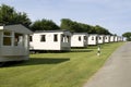 Static caravans on a camping site