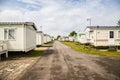 Static caravans on a typical british summer holiday park.