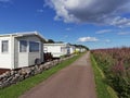 Static Caravans at Waird Park Carvan Site and Recreation Ground near to the Beach at the small Fishing Port of Johnshaven