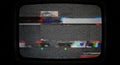 Static Television Screen A vintage television screen displaying static interference glitches and color distortions Nostalgic