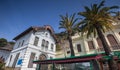 station of the cable car funicular de tibidabo in barcelona spain Royalty Free Stock Photo