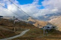 The Station cable car mountains among Royalty Free Stock Photo