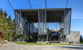 Station of the Cabrio cable car on Mt. Stanserhorn in Switzerland