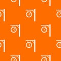 Station clock pattern seamless Royalty Free Stock Photo