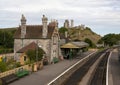 The Station at Corfe Castle. Royalty Free Stock Photo