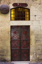 Station 7 of the Cross in Via Dolorosa, Jerusalem Old City, Isr Royalty Free Stock Photo