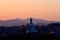 The city of Beijing under the sunset Royalty Free Stock Photo