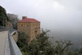 The station Montserrat-Aeri of a cableway, Montserrat, Catalonia, Spain