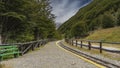 The station of the old historical narrow-gauge railway of the edge of the world. Royalty Free Stock Photo