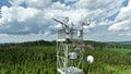 Station science atmospheric research drone aerial weather meteorology international Rajec sunshine pyranometer, mountain