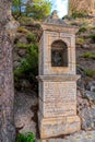 Station ten of fourteen historic religious structures on the walk up to the castle Cullera, Valencian Community, Spain