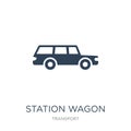 station wagon icon in trendy design style. station wagon icon isolated on white background. station wagon vector icon simple and