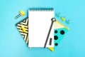 Stationary, back to school,summer time, creativity and education concept Royalty Free Stock Photo