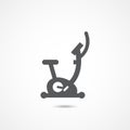 Stationary bicycle icon