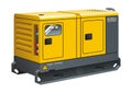 Stationary Diesel Generator Royalty Free Stock Photo