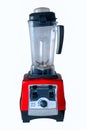 Stationary electric blender of red color isolate on a white background. Royalty Free Stock Photo