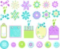 Stationary Embellishments Vector Elements