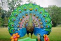 Stationary lantern displays at Singapore Jurong Lake Park