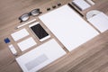 Stationary mockup Royalty Free Stock Photo