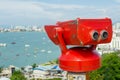 Stationary observation binoculars at Pattaya