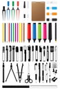 Stationery collection vector