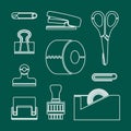 Stationery icon great for any use. Vector EPS10. Royalty Free Stock Photo