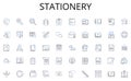 Stationery line icons collection. Visionary, Strategist, Inspirational, Decisive, Creative, Communicator, Innovative