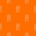 Stationery pattern vector orange Royalty Free Stock Photo