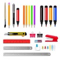 Stationery Realistic Set