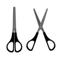 Stationery scissors flat icon.