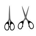 Stationery scissors flat icon.